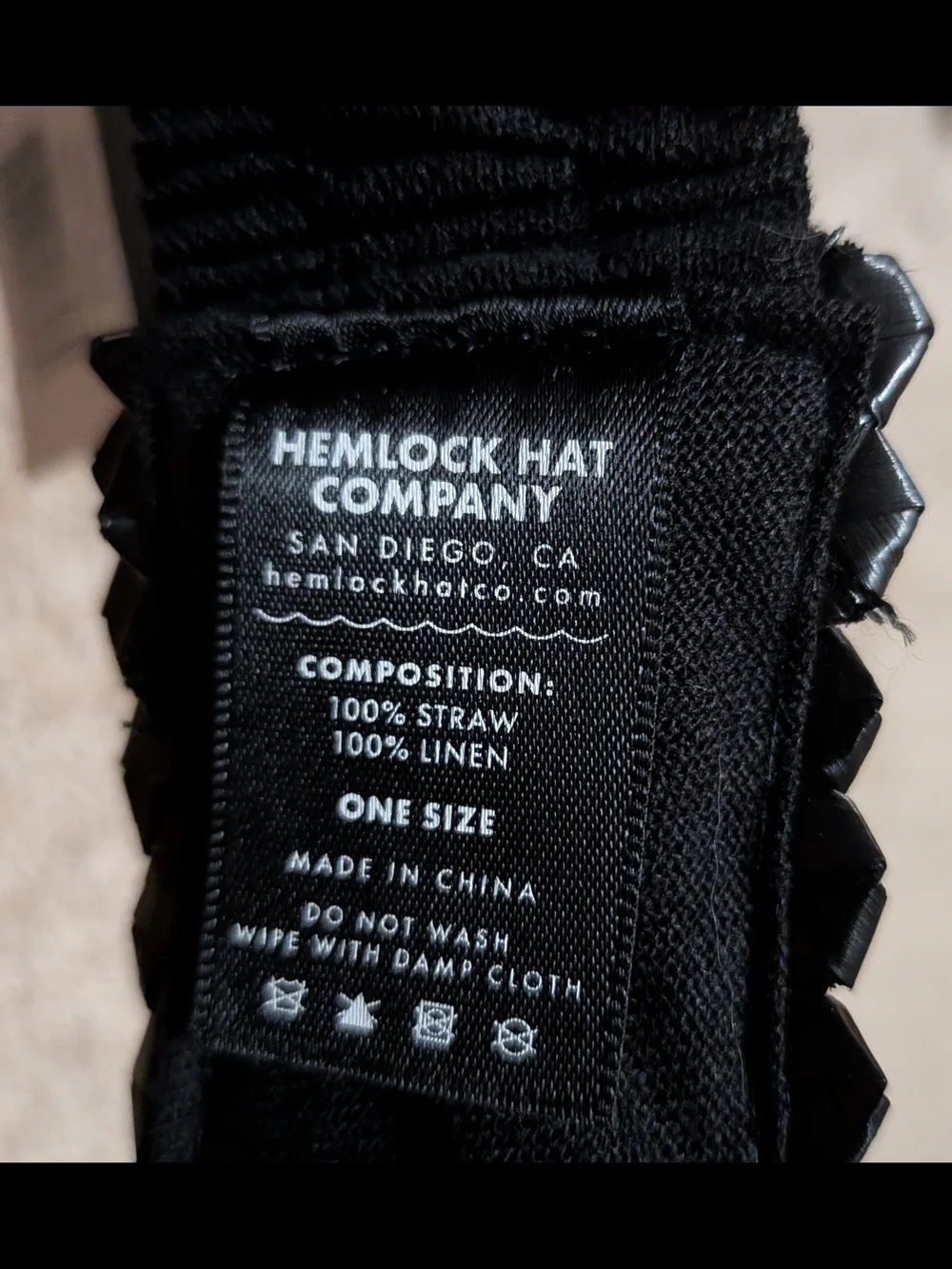 Hemlock Black Woven Visor